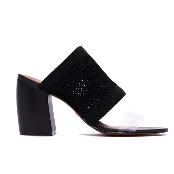 L’intervalle Vanesa Black Stretch Heels - Picture 2 of 10